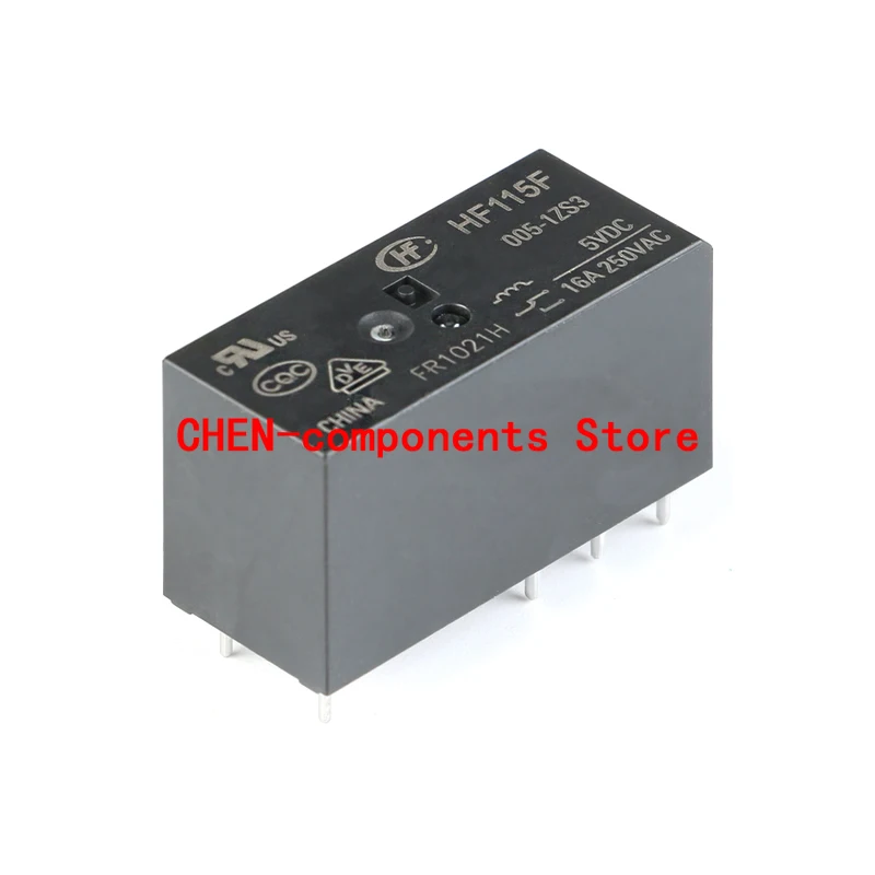 10PCS NEW HF Relay JQX-115F-005-1ZS3 JQX-115F-012-1ZS3 JQX-115F-024-1ZS3 5V 12V 24V Power Relay A Set Of Conversion 16A 8 Pins