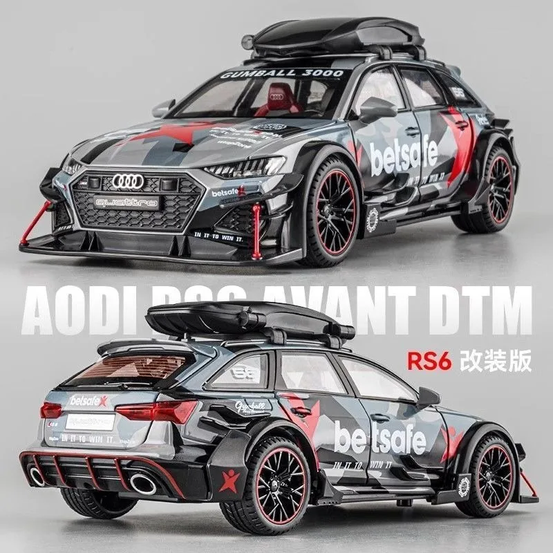modelo-em-metal-fundido-audi-rs6-avant-1-32-versao-tunada-com-acabamento-cinza-e-kit-widebody-presente-de-aniversario-decoracao-para-casa