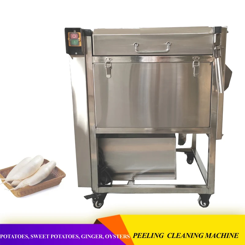 فرشاة الأسطوانة غسل تقشير تنظيف الجزرة الكسافا البطاطس الكركم الزنجبيل آلة تقشير