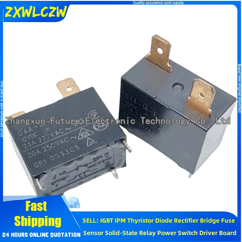 5PCS/LOT relay G4A-1A-E 12VDC-20A G4A-1A-E 12VDC-23A G3MC-202PL-VD-2 12VDC 12V-2A G5NB-1A-E 12VDC G8HL-H71 12VDC RELAY SOCKET