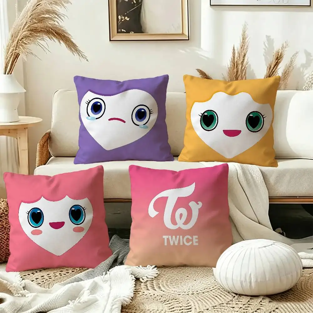 Kpop T-TwiceS pillow cover sofa cushion cover home room decoration children gift