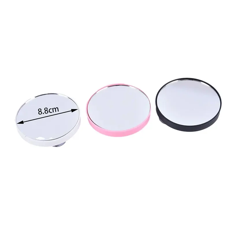 مرآة تكبير 5x/10x مع كوب شفط مرآة مكبرة للرؤوس السوداء للحمام مرآة مستديرة للمكياج المحمولة