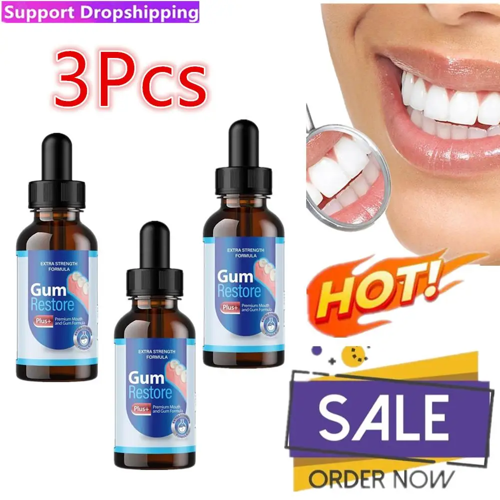 

3X 30ml Gum Care Products Liquid Gum Repair Gum Regrowth Natural Oral Care Drops Gum Restore Oral Gum Care Liquid For Oral Car