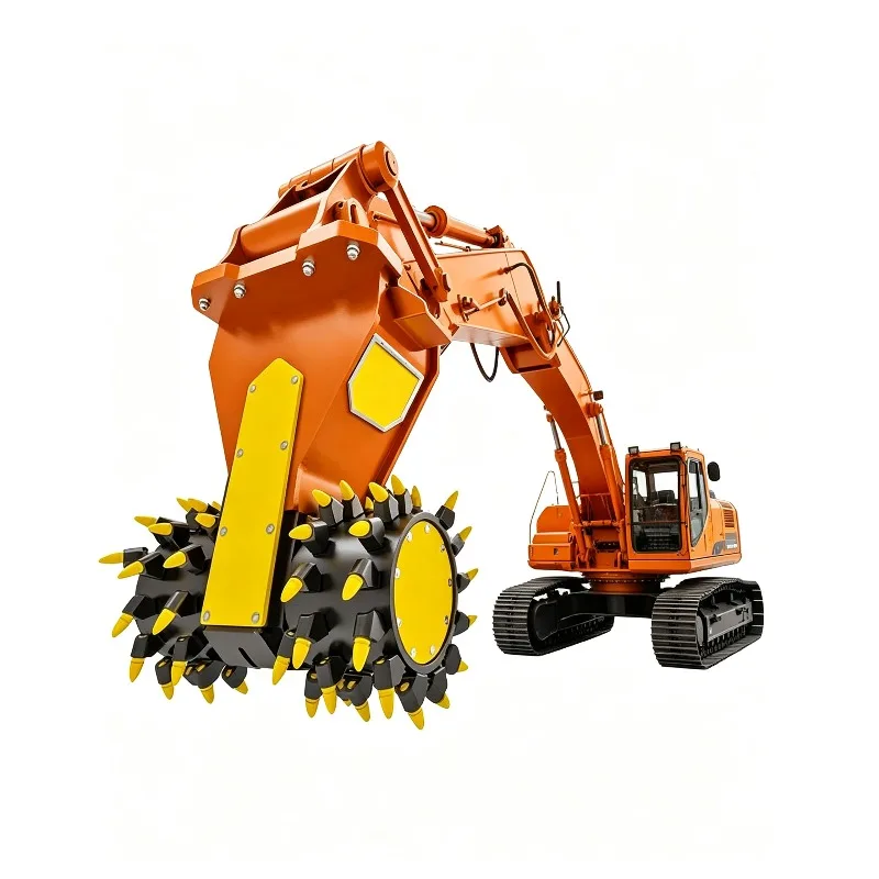 Factory Mini 3.5 Ton Hydrauli Milling Machine Excavator Attachment Mining Construction Drum Rotary Cutter for Excavator Grinder