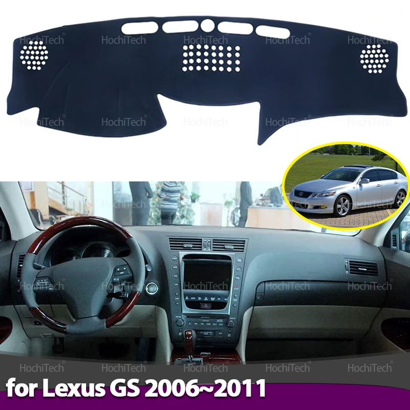 Couverture de tableau de bord de voiture, évite la lumière, plate-forme d'instruments, tapis pour Lexus GS GS300 GS430 GS450h GS350 GS460 2006 ~ 2011