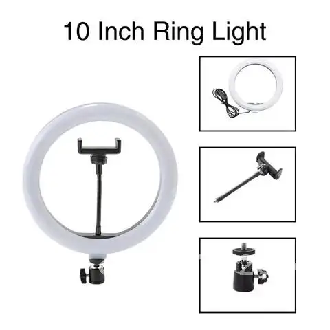 Ring Lamp With Tripod Selfie Led Light Dimmable Photography Light Bluetooth Remote Led Ring Lamp For Vlog Makeup Youtube TikTok