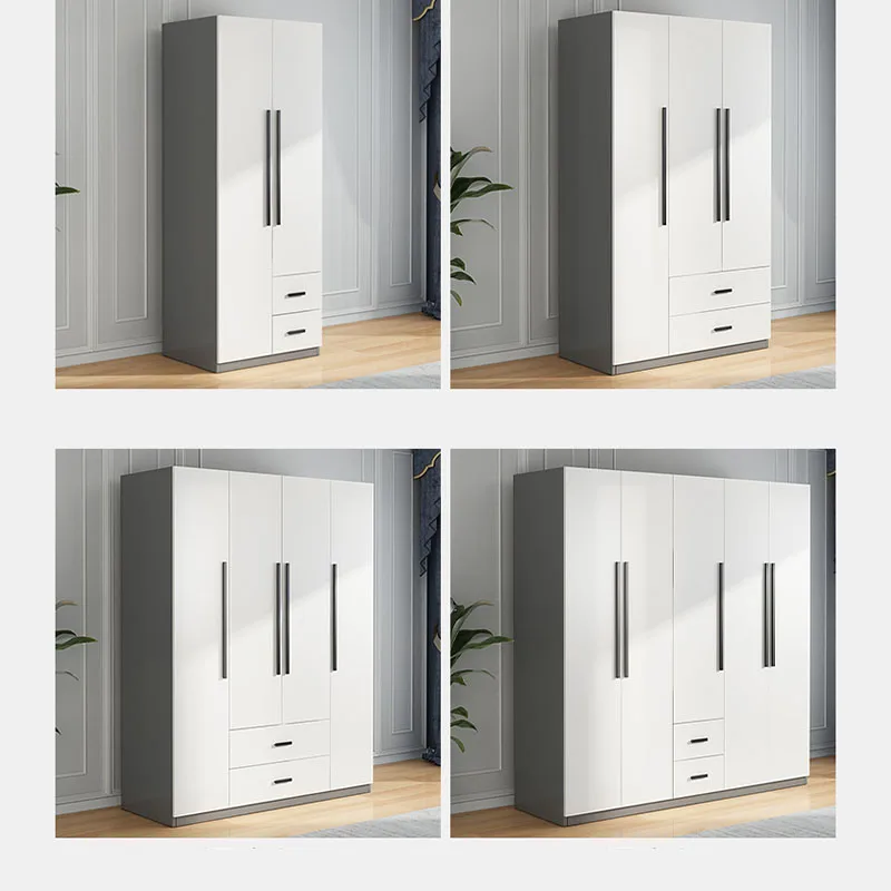 غرفة نوم منزلية قابلة للتخصيص، خزانة تخزين بسيطة، خزانة ملابس للأطفال في لوح حبيبي للإيجار، شقق صغيرة، باب من الخشب الصلب #6