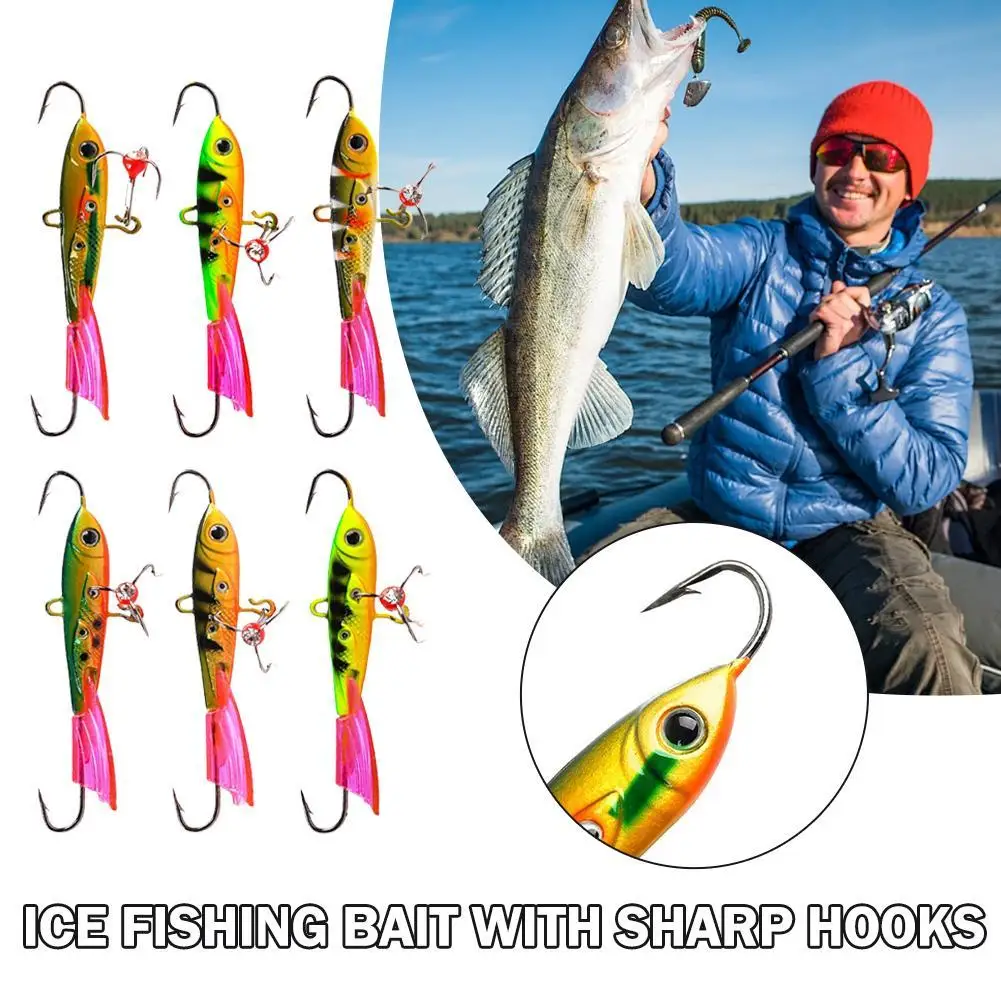الشتاء الجليد الصيد إغراء موازن المهنية الشتاء تهزهز Wobblers الطعم لسمك السلمون المرقط باس بايك الكارب لصيد الأسماك Pesca #1