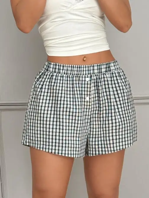 Women's Pants Spring Summer 2025 Y2K Spicy Girl Style Shorts Street Fashion Retro Printed Elegant Casual Shorts