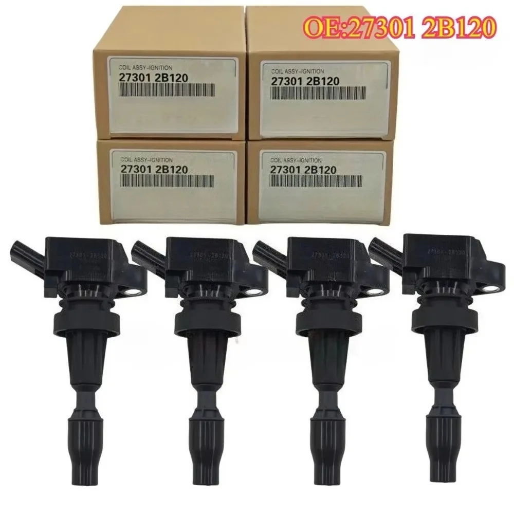 Original High quality New For 4PCS 27301-2B120 Ignition Coils for Hyundai Avante Elantra Sonata Tucson Veloster i30 kia