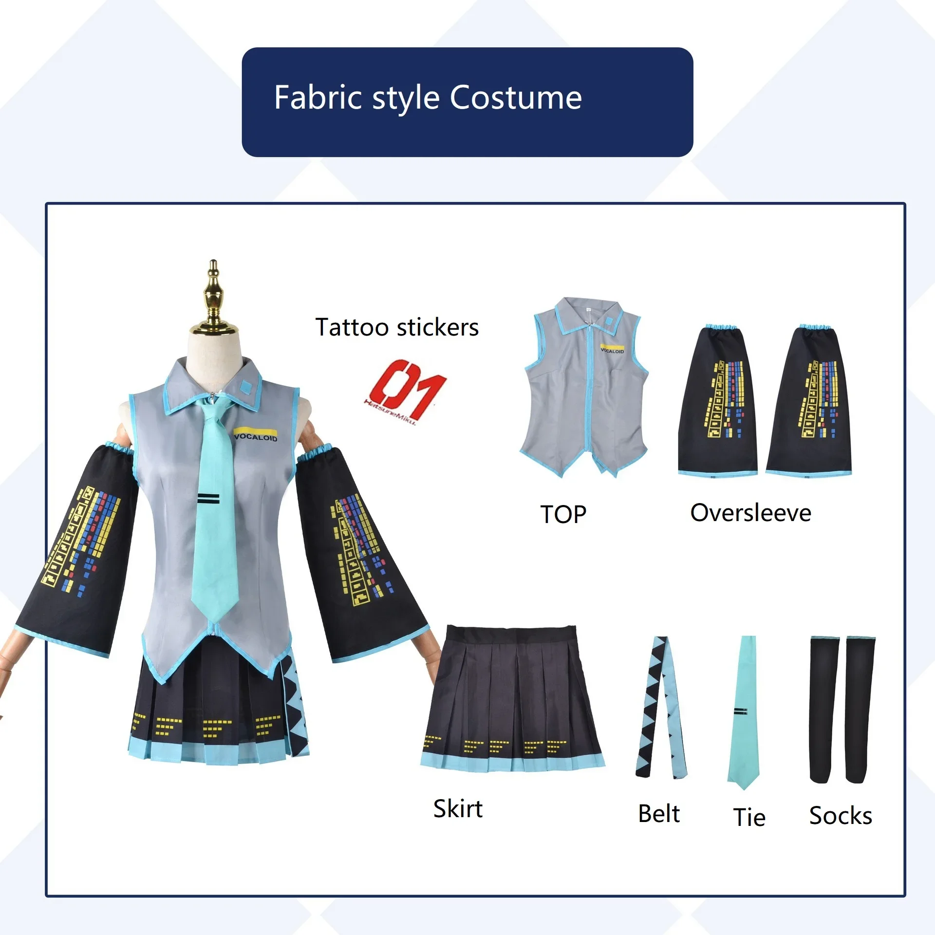 Anime Character Performance Clothes Anime Clothes Cosplay Clothes JK Skirt Same Suit Wig Accessories Halloween
