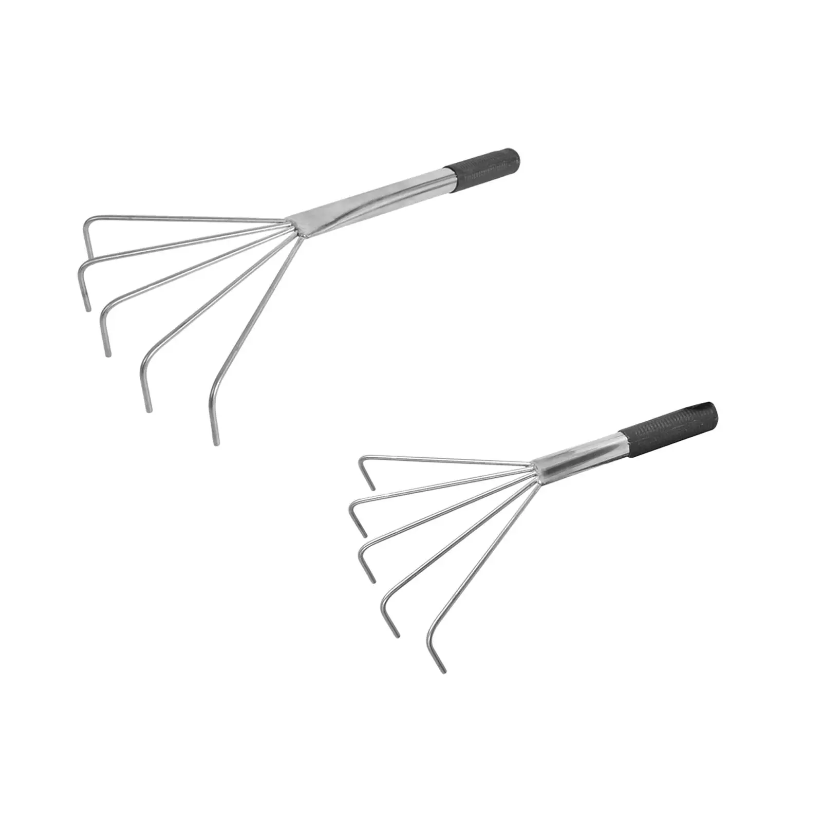 Gardening Hand Rake Multipurpose Small Leaf Rake for Loose Debris Soil Loosening Sweep Picking up Leaves Weeding Lawn Leaf