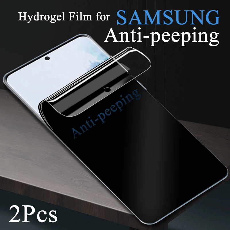 S23Ultra S22+ S21FE Privacy Screen Protector For Samsung Note 20Ultra S20FE S21+ Soft Anti-peeping Hydrogel Film Galaxy S10 9 10