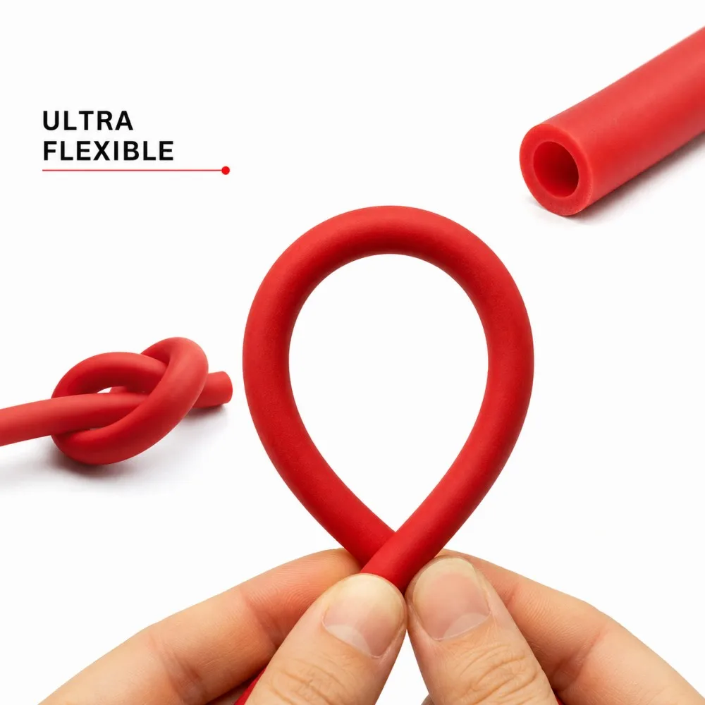  Nature Latex Rubber Hoses Red ID 1.6mm~6mm High Elastic Latex Hose Band Slingshot Catapult Tube Rubber Hose Tension Belt