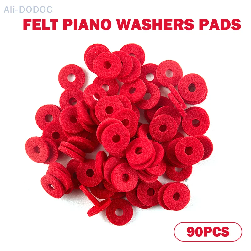 

90Pcs Felt Piano Washers Pads for Piano Tuning Accessories