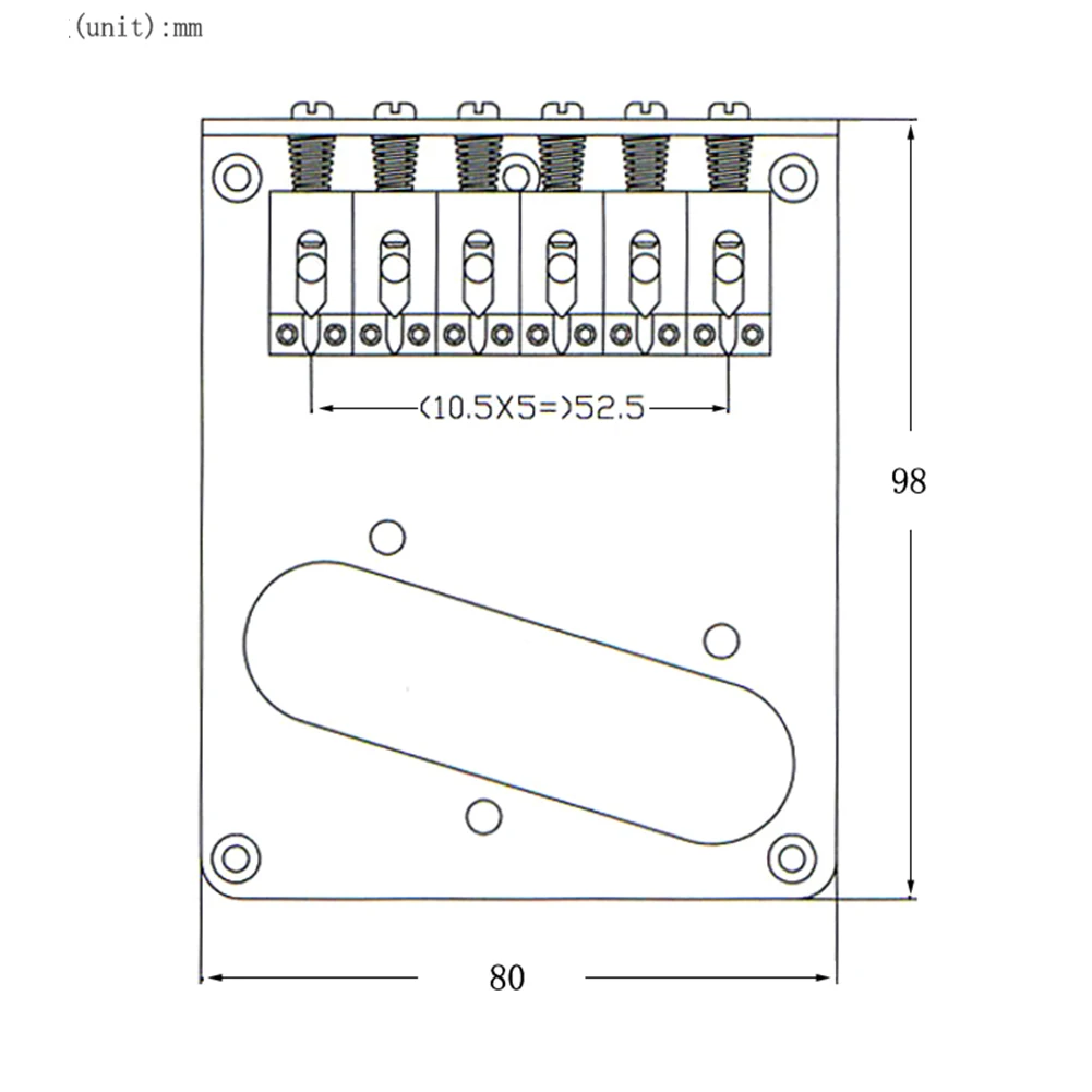 Ponte per chitarra a 6 selle per parti di ricambio per chitarra elettrica Telecaster Tele TL