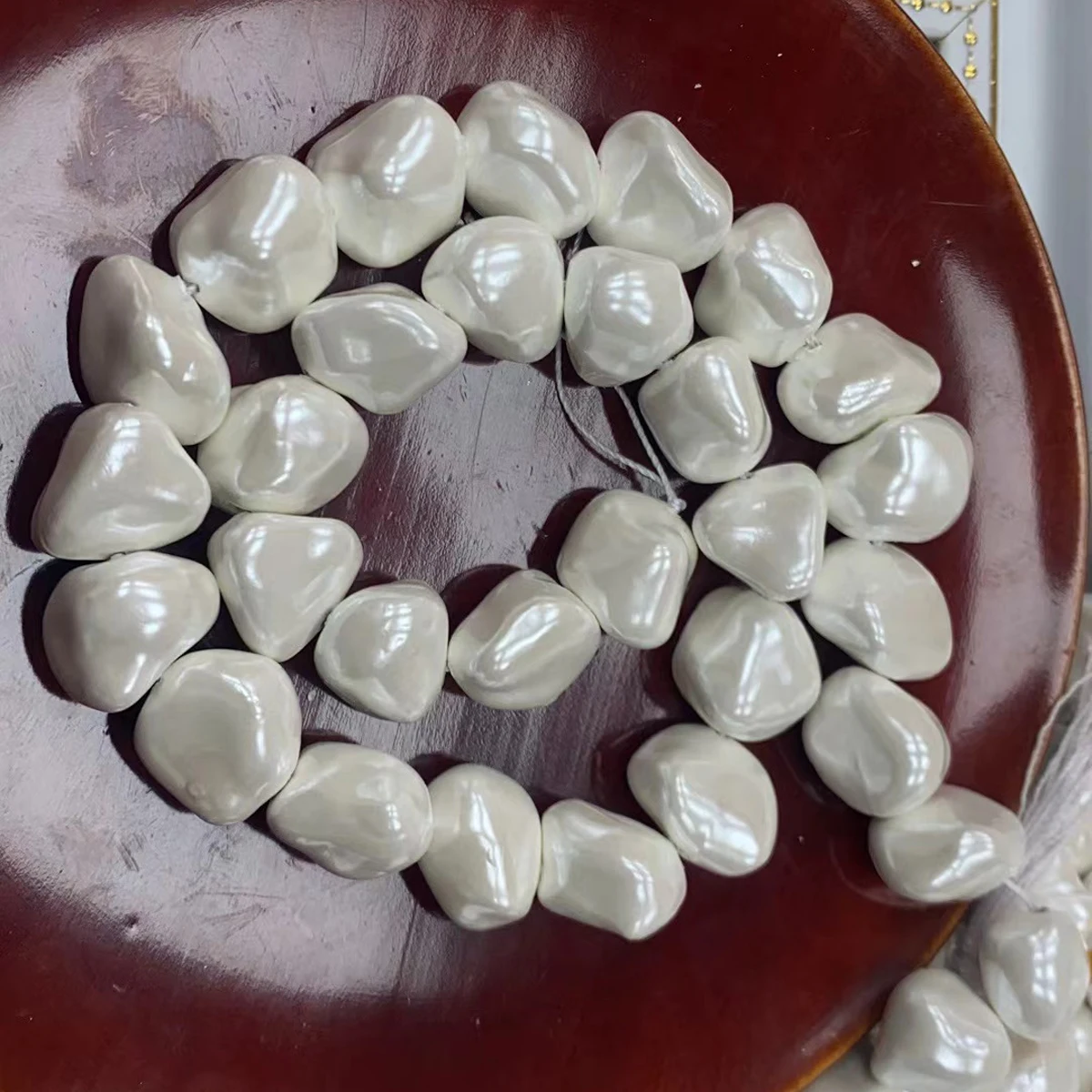 Large Size 10–18mm Natural Irregular Imitation Pearl Shell Beads, Exquisite Semi-Finished Beads Ideal for DIY Jewelry Ornaments