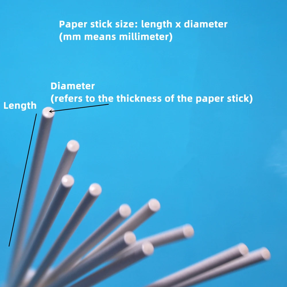 100Pcs Eco-friendly Solid Paper Lollipop Sticks Cake Pop Sucker Sticks For Chocolate Sugar Candy Lollypop DIY Mold 10/15cm 10PCS - view 5