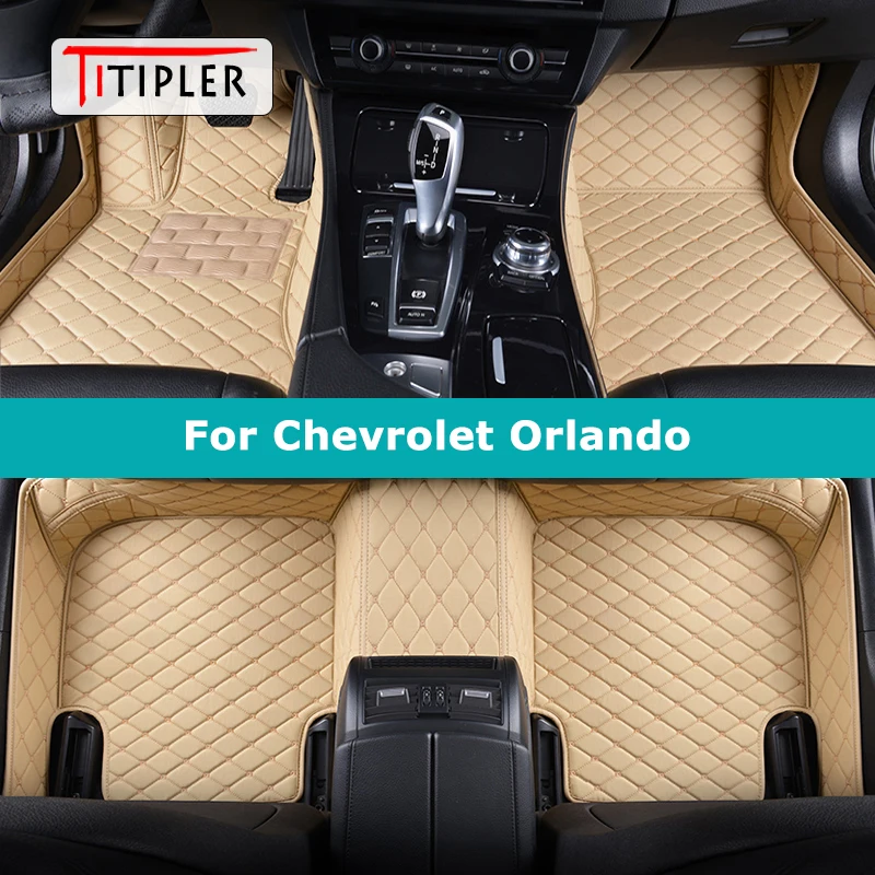 

TITIPLER Custom Car Floor Mats For Chevrolet Orlando Auto Carpets Foot Coche Accessorie