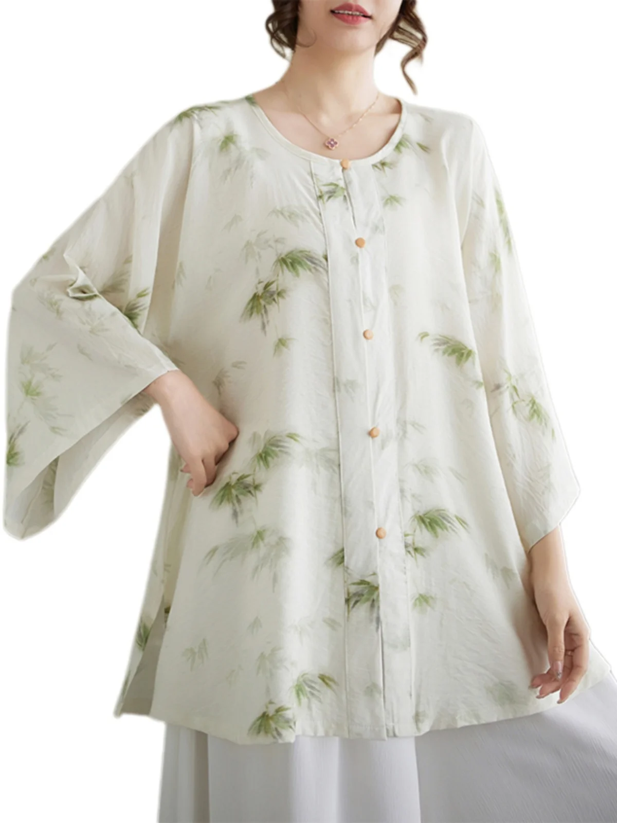 Novo chinês sle floral impressão proteção solar irt feminino solto retro dinas ming hanfu leve aberto cardigan topo