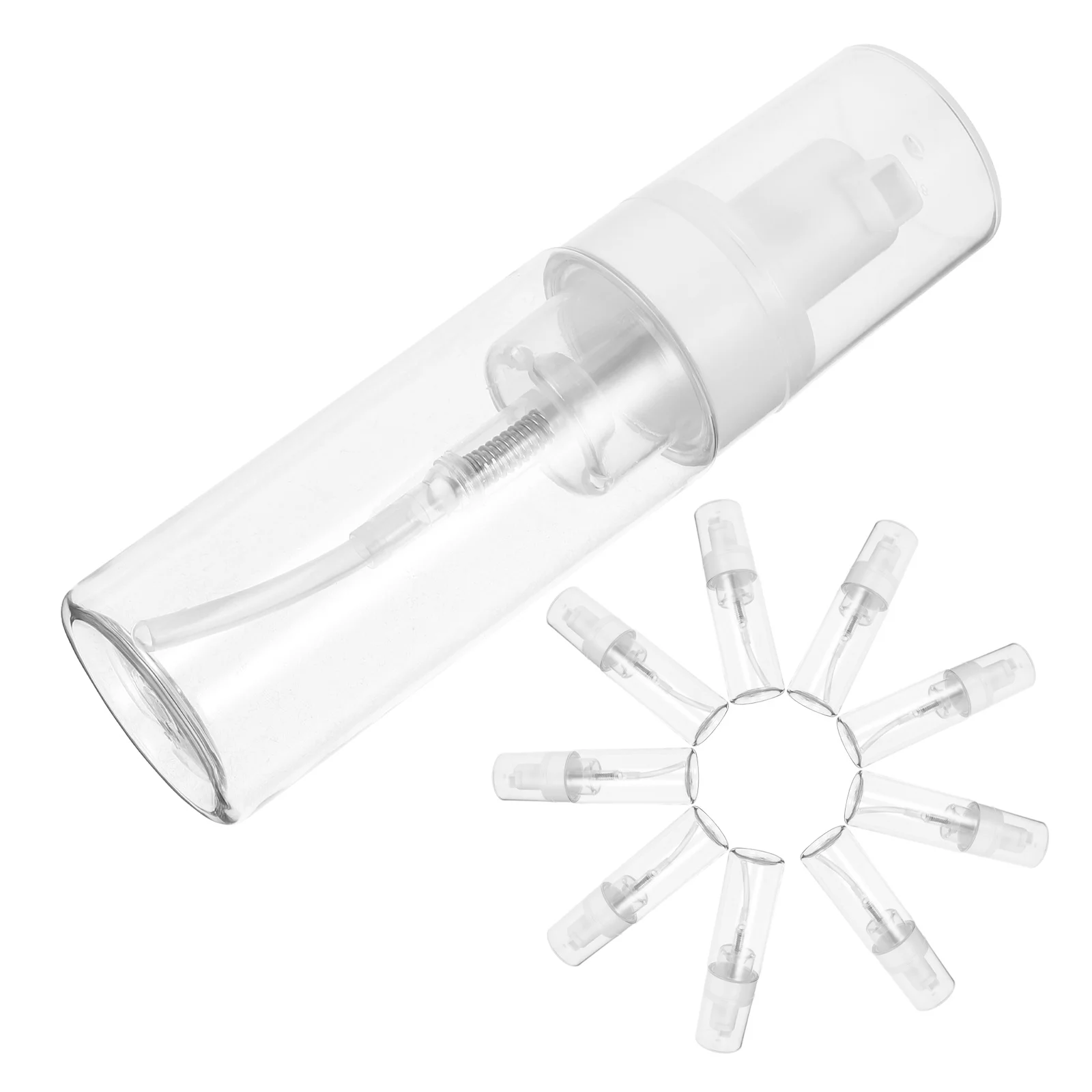 10 Stück nachfüllbare Reiseflaschen, weicher Kunststoff, Pumpspender, auslaufsichere Behälter für Shampoo, Lotion, Duschgel