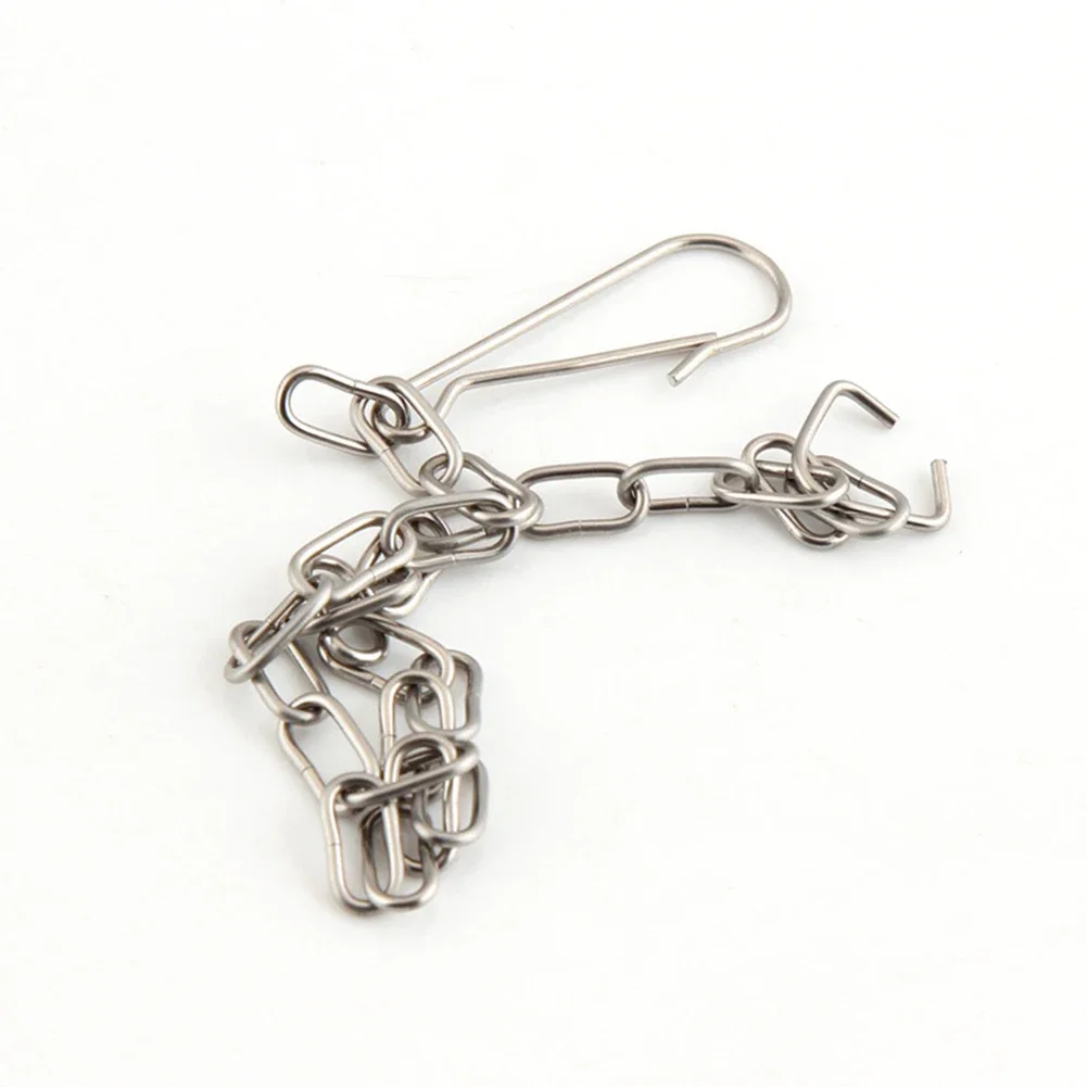 Toilet Lift Chain Toilet Tank Chain Bathroom Repair Steel Rust Resistant Hook And C-ring Ends Secure Attachment