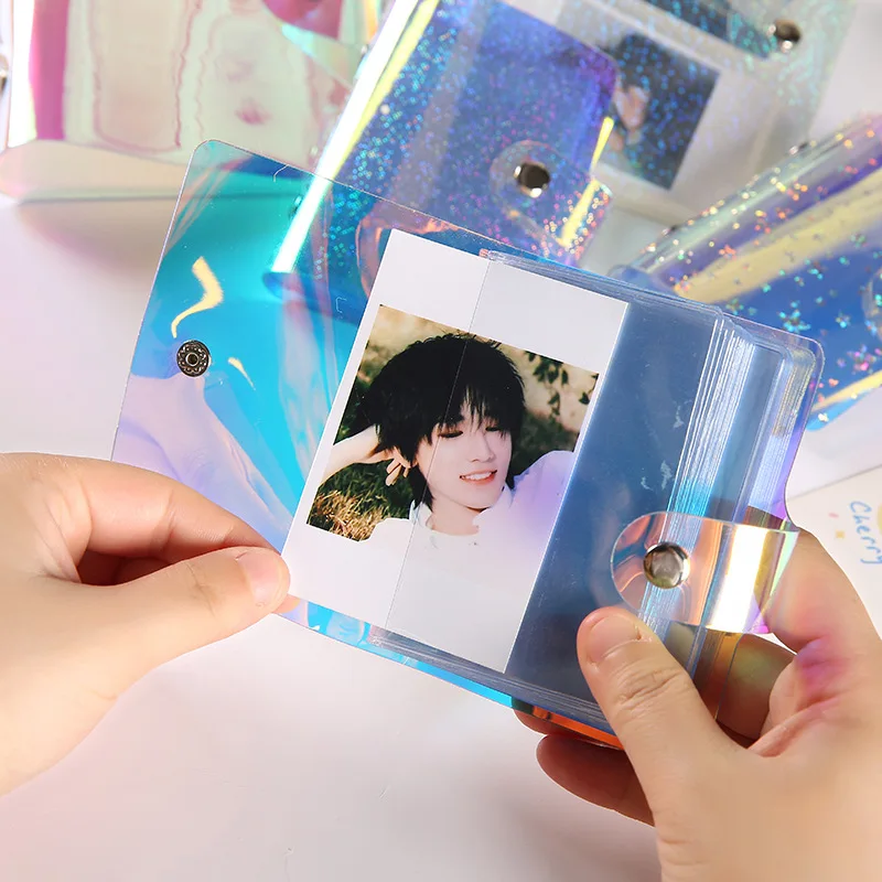 Cute Mini Holds 36 Photos Instax Album Jelly Color Photo Album for Mini Fuji Instax & Name Card 7s 8 25 50s Mini Photo Album