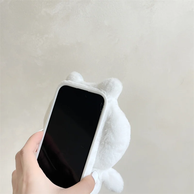 كارتون رقيق غامض أفخم ثلاثية الأبعاد الفراء القضية آيفون 17 برو ماكس لطيف الدب الحالات الناعمة آيفون 16 15 13 14 برو ماكس الاطفال هدية #5