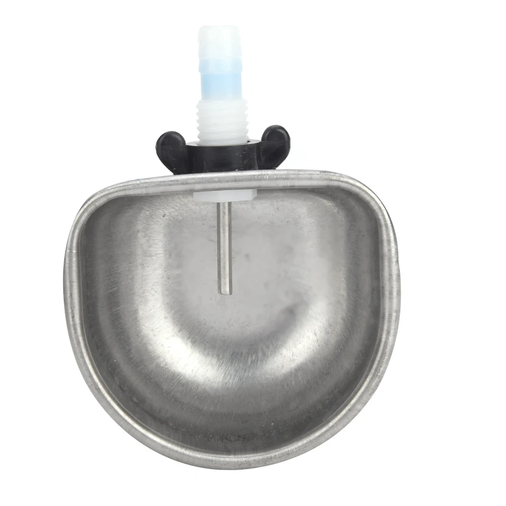 10 Sets Rabbit Drinker Stainless Steel Plastic Drinking Water Bowl Feeding Accessories for Connecting 7mm to 10mm Hose