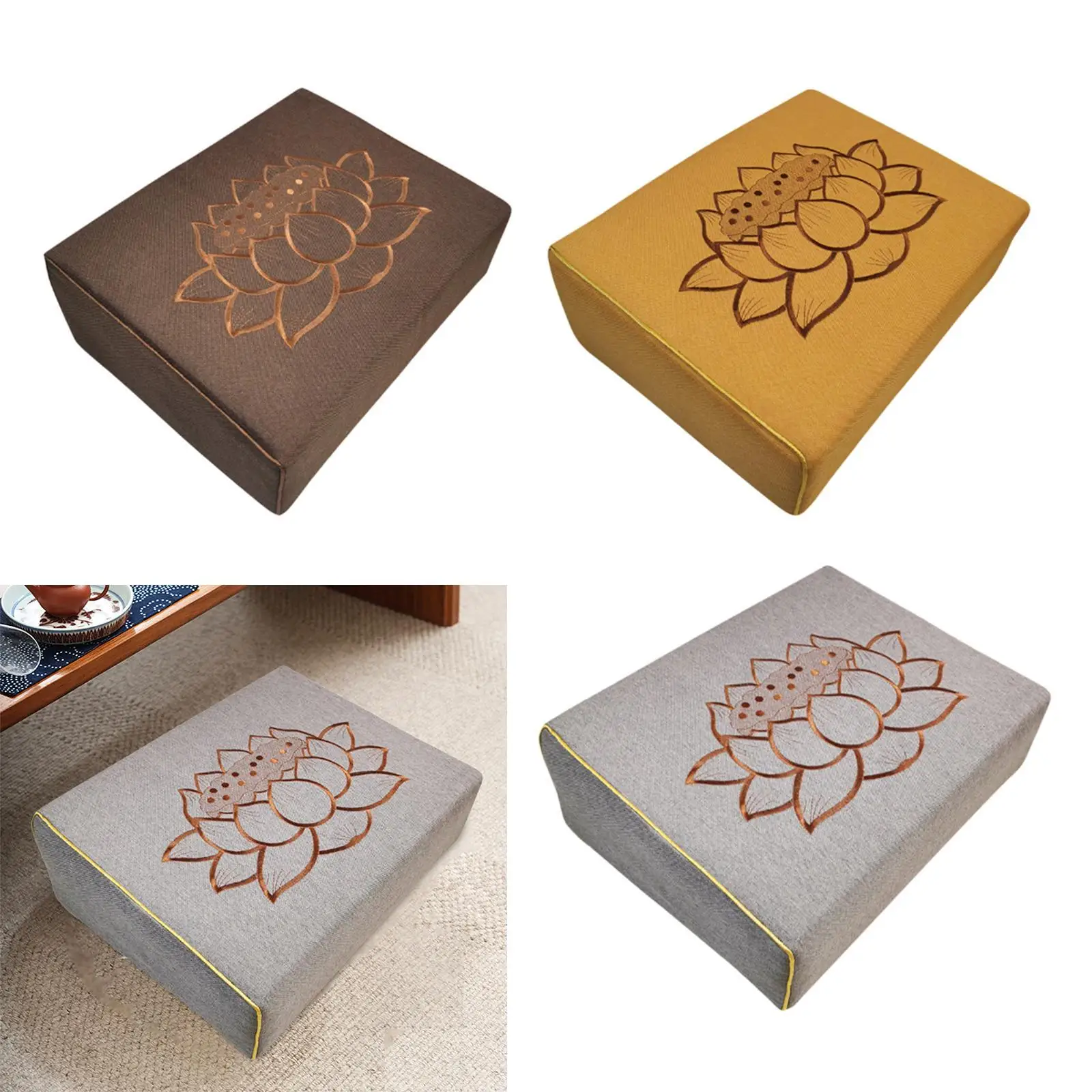 

Floor Pillow Seating Washable for Men Breathable Comfortable Floor Cushion for Home Decor Meditation Tea Ceremony Prayer Bedroom