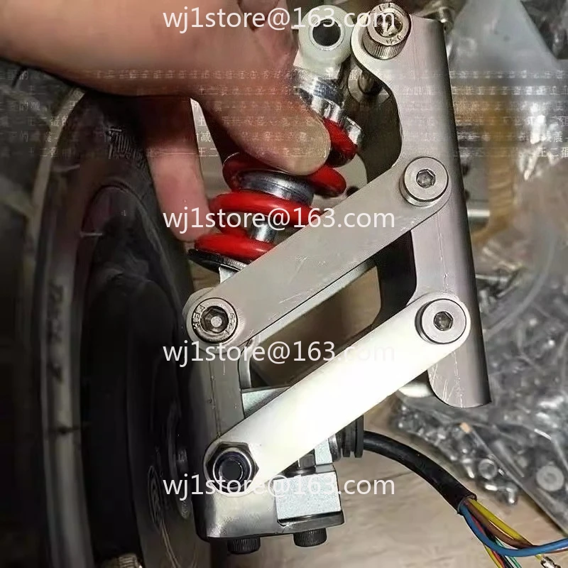 Go Kart Independent Suspension Upgrade Kit, Full Set Aluminum Profile Swing Arms & Shock Absorbers Assembly