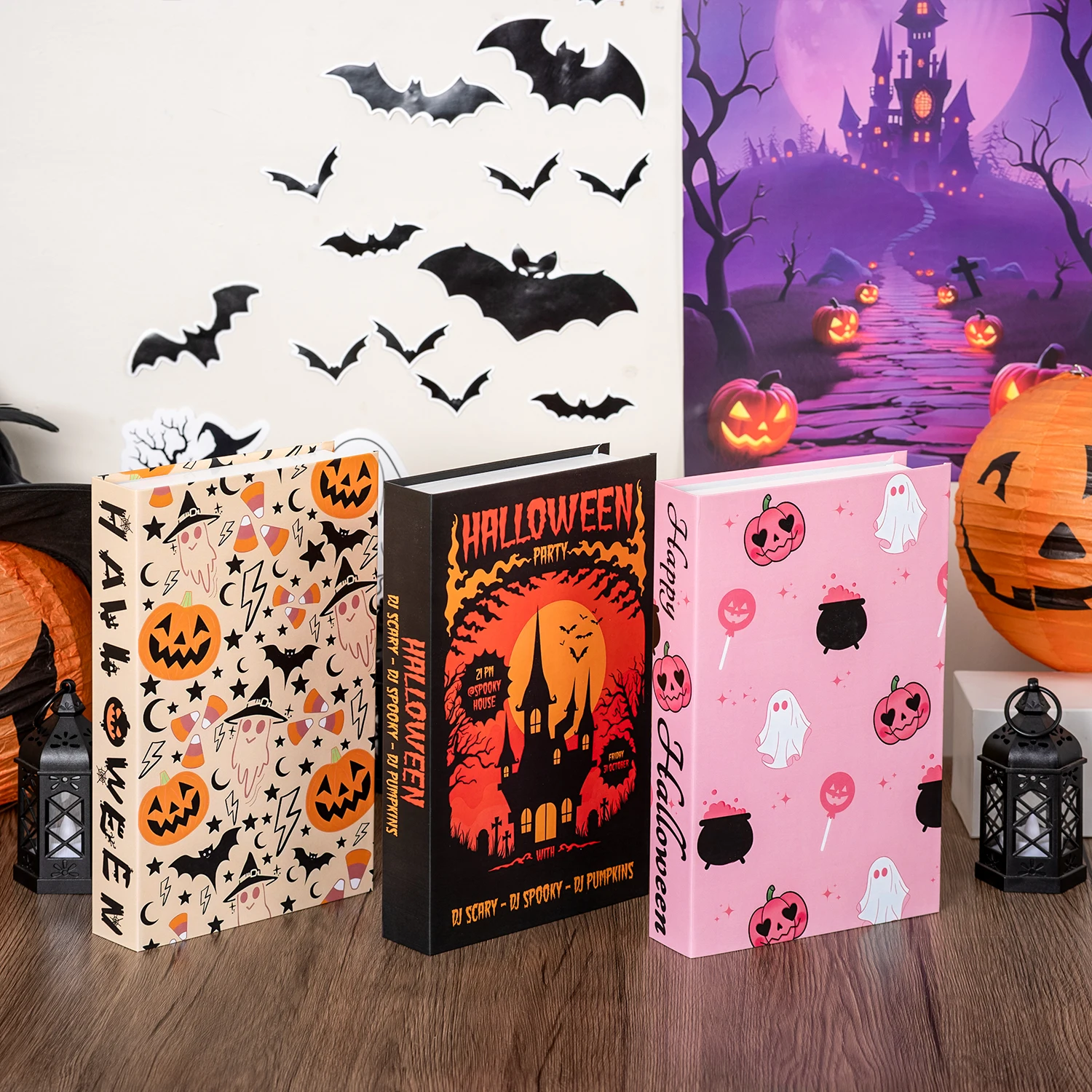 Halloween Series Luxury Fake Book Decorations Coffee Table Decoration Living Room Fashion Prop Books Home Decoration Accessories