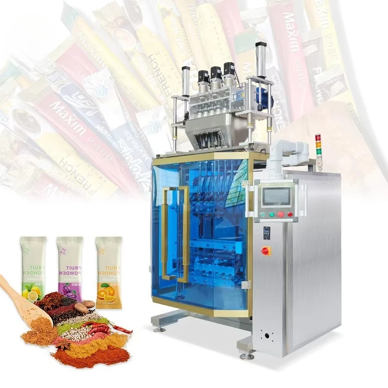 Customized Automatic Coffee Powder Packaging Six Lanes 1-10g Sachet Sugar Packing Machine Granule Packaging Machine
