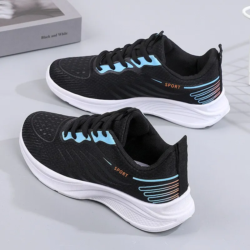 New Spring/Summer Women's Sports Breathable Mesh Lightweight and Anti Slip Versatile Casual Shoes