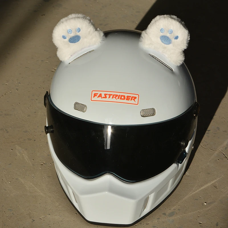 Motorcycle Helmet Decoration Cute Rabbit Ears Suitable for LS2/MT/ORZ/AGV Full Helmet Ski Helmet Plush Decoration 투구 악세사리