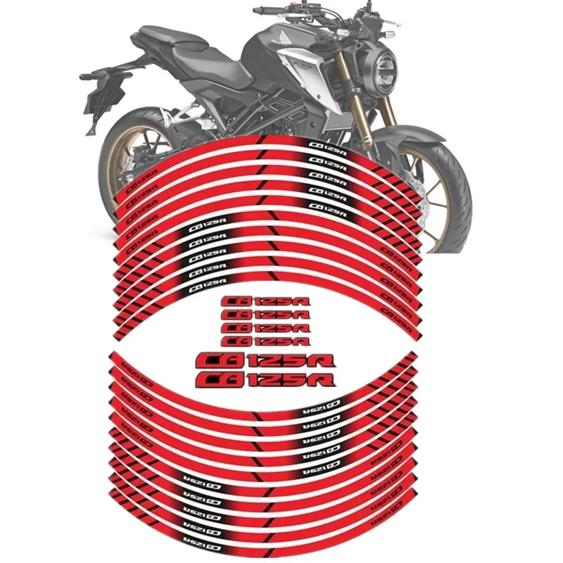 FOR HONDA CB125R Motorcycle Parts Contour Wheel Decoration Decal Sticker - A