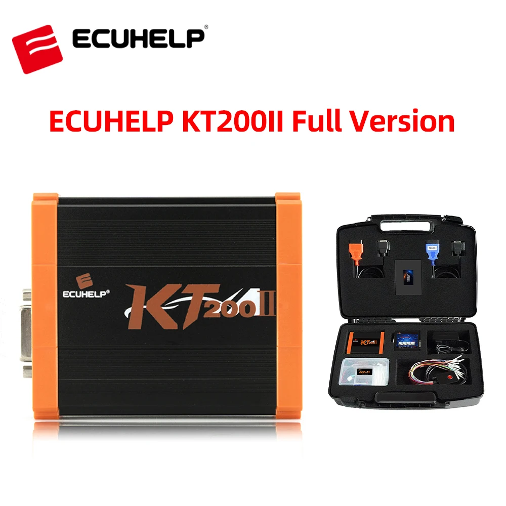 ECUHELP KT200II ECU Programmer Full Version with Offline Dongle for Car Truck Motorbike Tractor Boat,R/W ECU Bench/OBD/BOOT/BDM