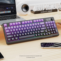 New M96 Wireless Bluetooth Dual-Mode Mechanical Feel Keyboard Pbt Keycap With Screen E-Sports Gaming Keyboard For PC Gamer Gift