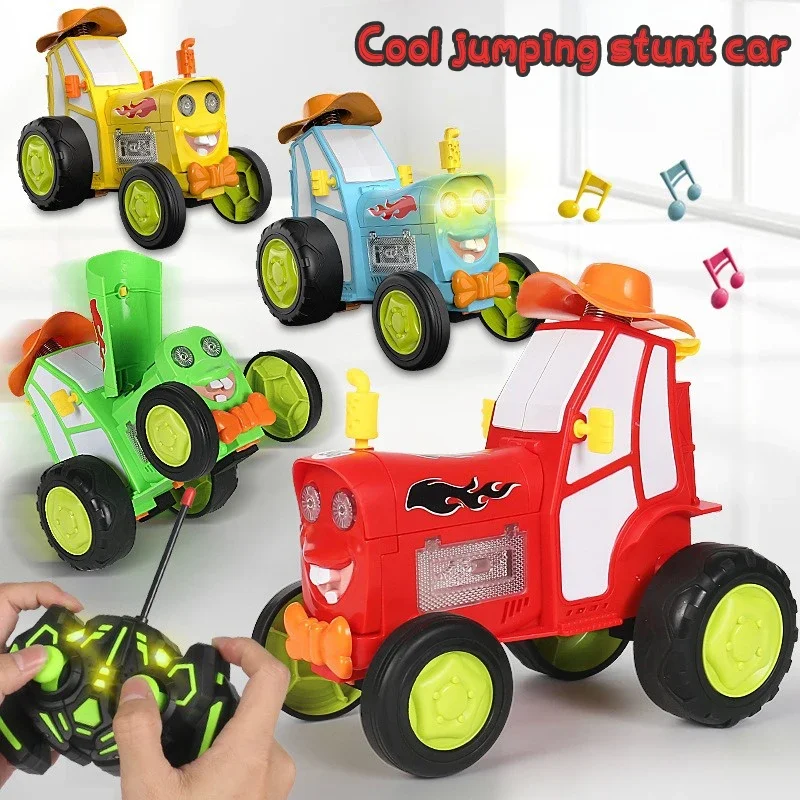 Mini voiture sauteuse Elin avec lumières musicales, véhicule RC, télécommande infrarouge, cascadeuses, marche verticale, camion RC, jouets amusants pour enfants