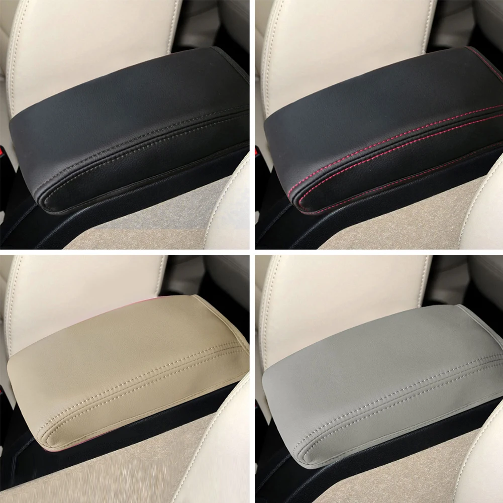 Reposabrazos central de cuero PU para coche, funda de reposabrazos, almohadilla de cojín para Skoda Octavia 2007, 2008, 2014, 2015, 2016, 2017,