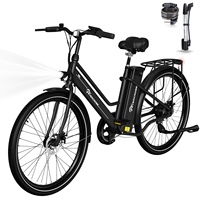 EVERCROSS TECH EK 8S Electric bike adult, E-boat 26 with motor W, 36V 12Ah battery, Max speed 25 km/h, Max Charge