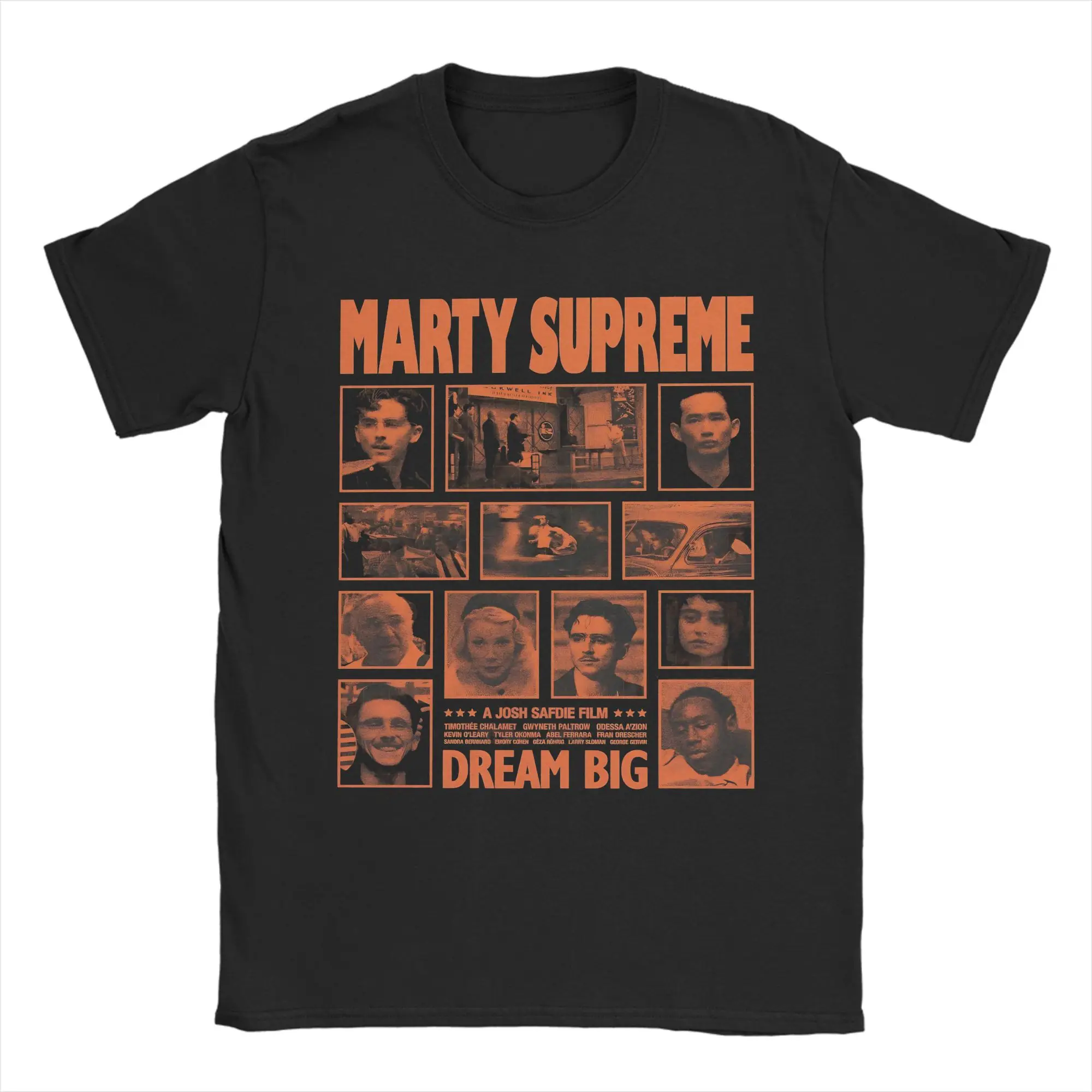 Marty Supreme T-Shirt for Men Women Film Humor Pure Cotton Tees Crewneck Short Sleeve T Shirt Party Clothes