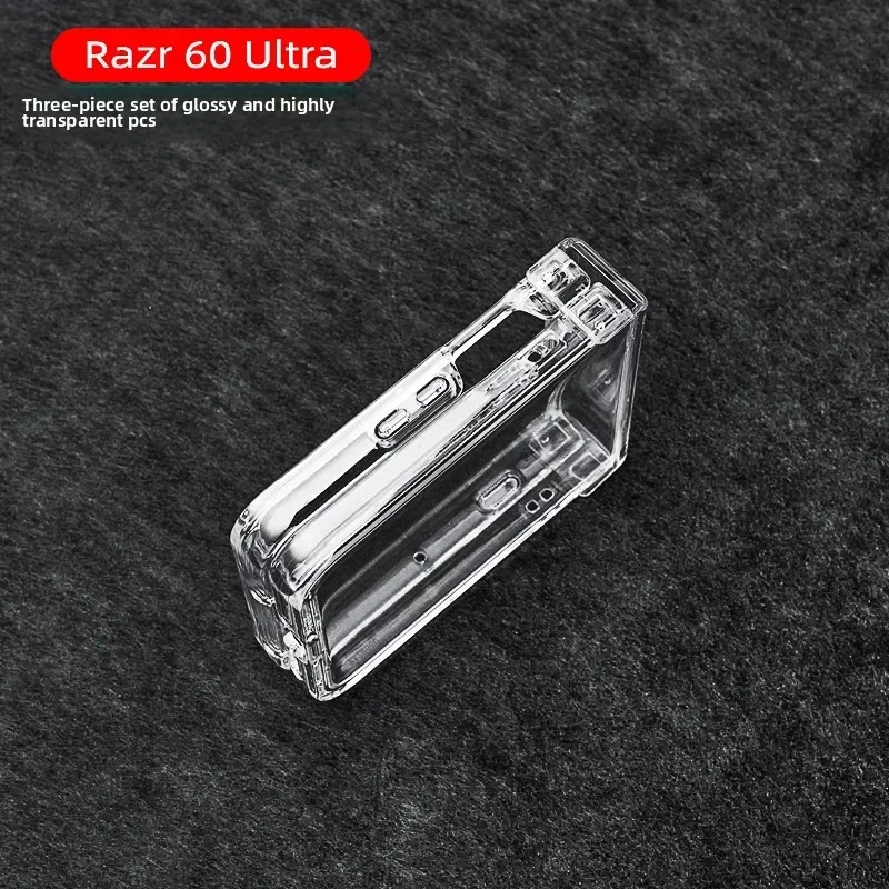 Transparente Handyhülle für Motorola Razr 70 60 50 40 Ultra Mooto Razr 60 50 Hartschale Klare PC-Scharnier-Schutzhülle aus Kunststoff – Detail 8