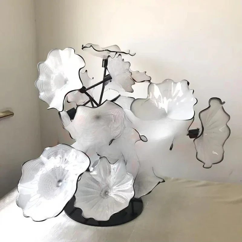Glass sculpture hand-blown vase home living room garden decoration