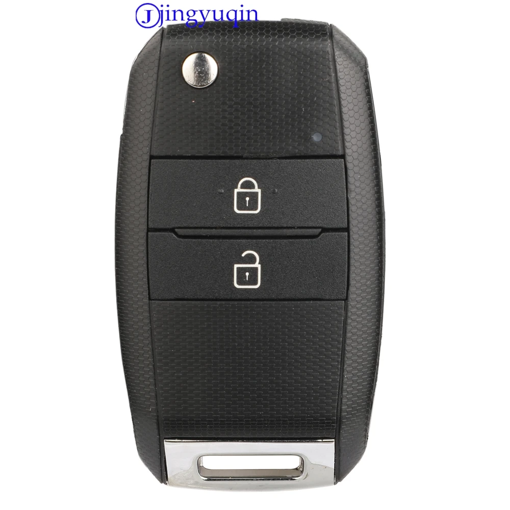 jingyuqin New Remote Car Key 433Mhz 4d60 Chip For Kia Picanto 2015 Full Folding Flip DD2TX1307-TA