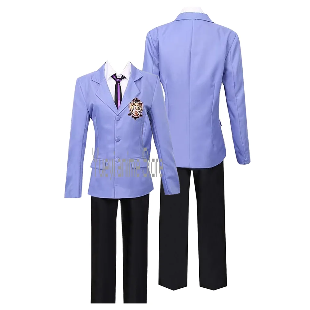 

Anime Cosplay Haruhi Fujioka School Uniform Full Set Men Women Halloween Party cos