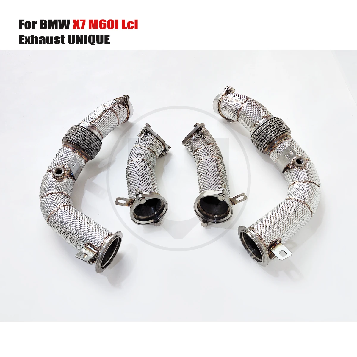 UNIQUE Enhanced Soound Downpipe for BMW X7 M60i Lci 2024 Stainless Steel Exhaust Downpipe Header