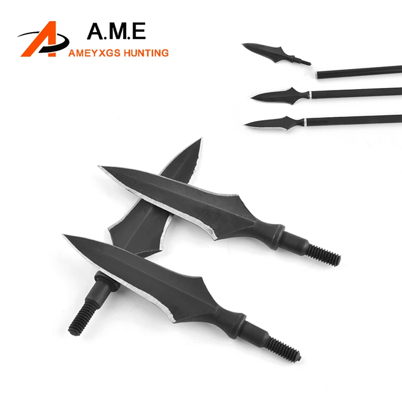 

6/9/12pcs Archery Broadheads 200 Grains Iron Hunting Arrowhead Arrow Tips Target Point Bow Shooting Arrow Shooting Accessories