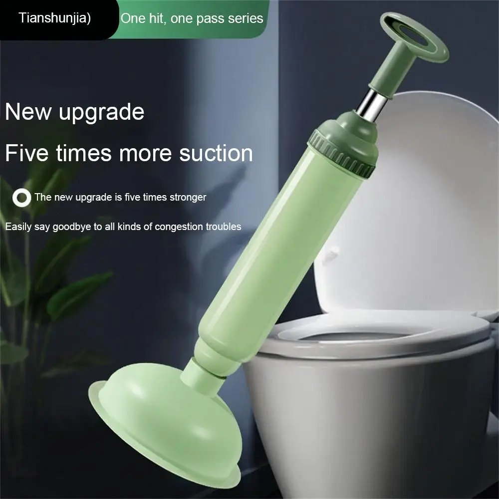 High Pressure Toilet Plunger Drain Blaster Sewage Pipe Dispenser Air Drain Cleaner Toilet Drill Gun Manual Pneumatic Dredge Tool