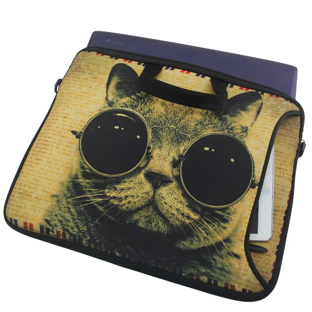 Laptop Bag Sleeve Case Shoulder HandBag Computer pouch Cover For 13 14 15 15.6 17.3 inch Macbook Air Pro HP Huawei Asus Dell